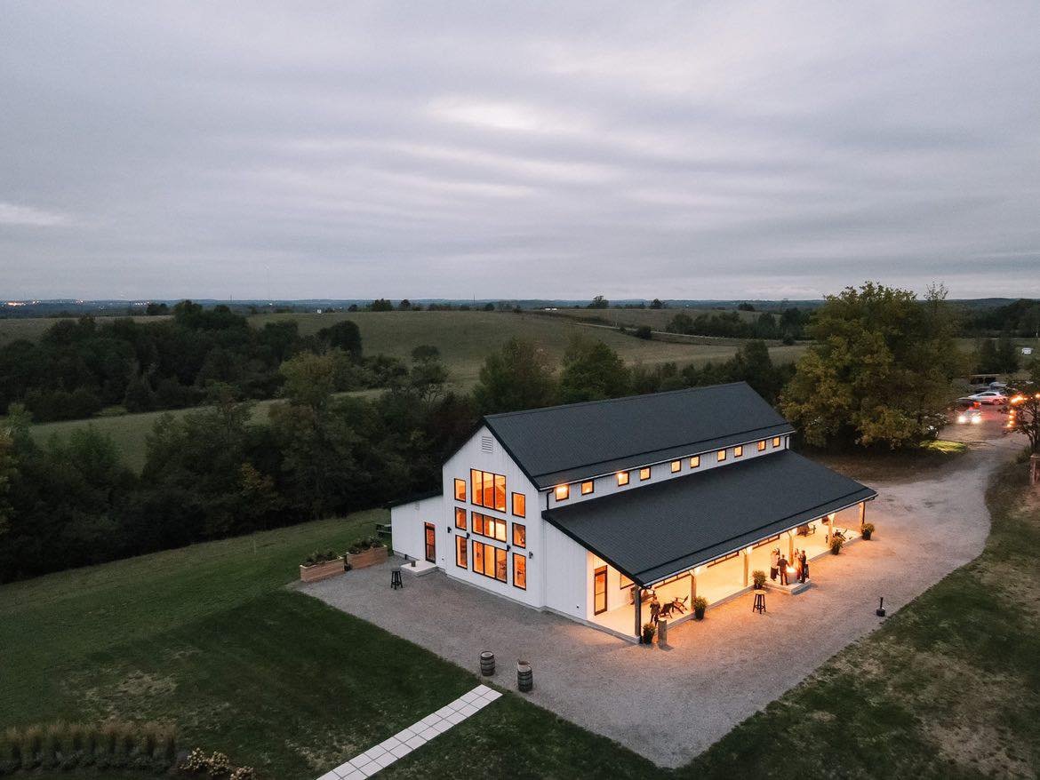 Photo of the hall at farmhill weddings